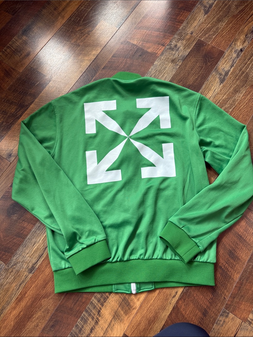 Off-White Single Arrow Track Jacket Green White XL Made in Italy - Picture 11 of 11